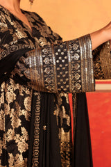 Tasuvure X MW Banarasi Begum Sharara Set - Black