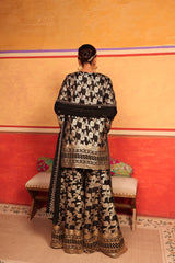 Tasuvure X MW Banarasi Begum Sharara Set - Black