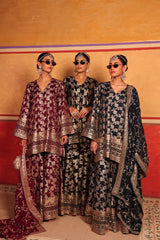 Tasuvure X MW  Banarasi Begum Sharara Set - Blue
