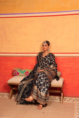 Tasuvure X MW  Banarasi Begum Sharara Set - Blue