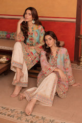 Tasuvure X MW best seller MULTICOLOUR FLORAL TUNIC SET-PINK