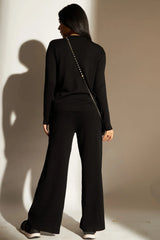 Tasuvure X MW  Bianca Floral Woollen Set - Black