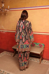 Tasuvure X MW  Elizey Paisley Coordinated Kurta Set - Black