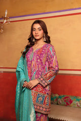 Tasuvure X MW  Elizey Paisley Coordinated Kurta Set w Chunni - Pink