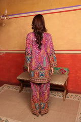 Tasuvure X MW  Elizey Paisley Coordinated Kurta Set w Chunni - Pink