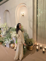 Tasuvure X MW Gold Embroidered Sharara Set