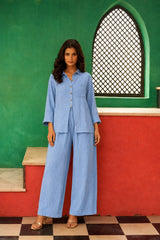 Tasuvure X MW  Light Blue Cotton Coord Set