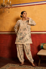 Tasuvure X MW  MW FLORAL EMBROIDERY FARSHI SET-IVORY