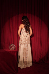 Tasuvure X MW  MW One-shoulder Cape Set - ivory