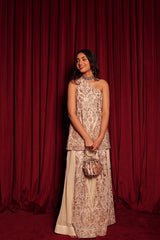 Tasuvure X MW  MW One-shoulder Cape Set - ivory