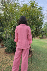 Tasuvure X MW  Pink Cotton Coord Set