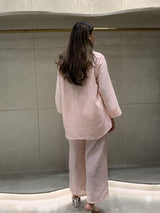 Tasuvure X MW Pink Cotton Crochet Coord Set