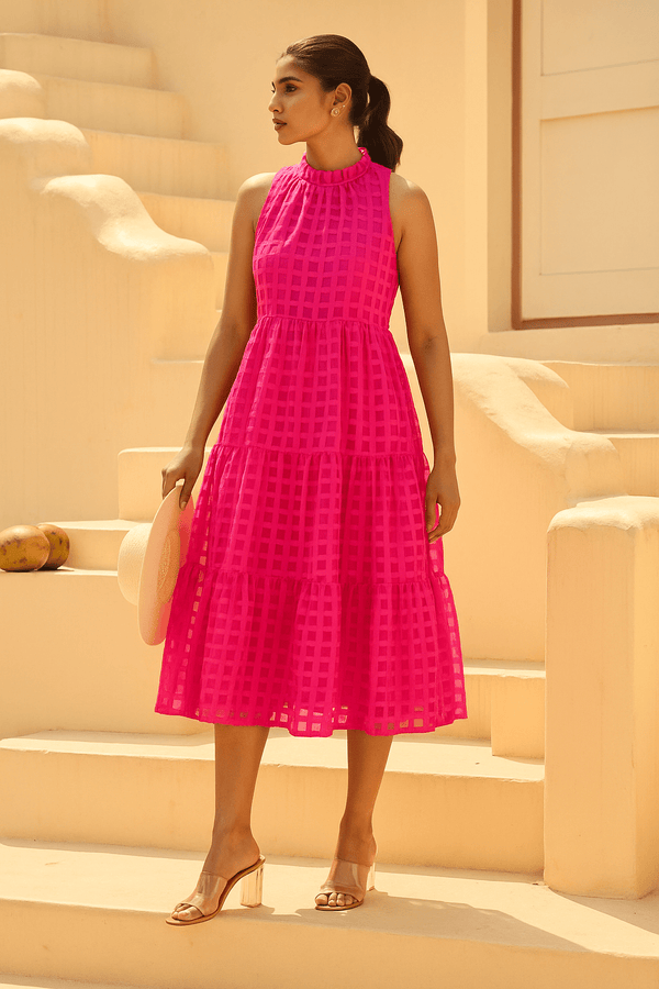 Tasuvure X MW  Riviera Maxi Dress - Pink