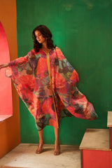 Tasuvure X MW  ROSANNA RUCHED MAXI DRESS
