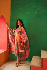 Tasuvure X MW  ROSANNA RUCHED MAXI DRESS