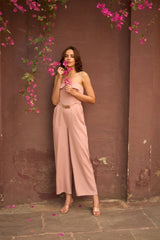 Tasuvure X MW  Strapless Jumpsuit - Blush