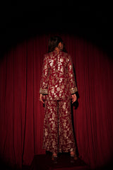 Tasuvure X MW  Zaira Zardosi Sharara Set - Red