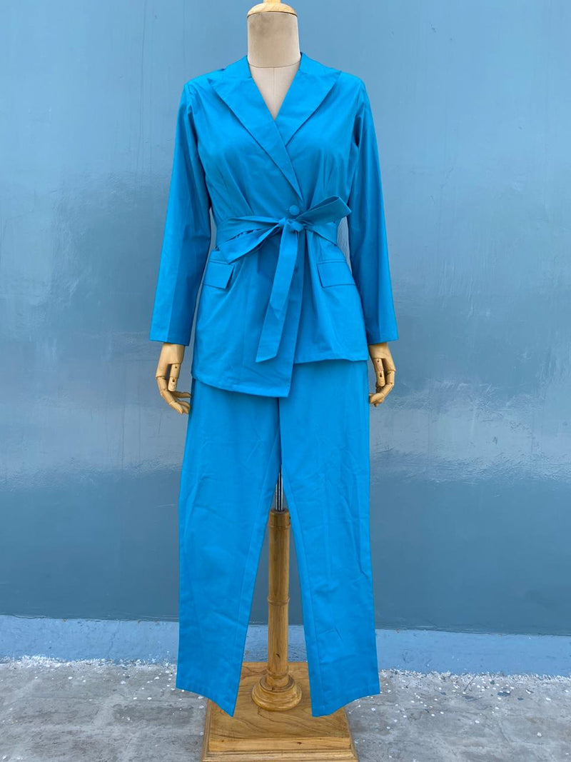 Turq Pant Suit