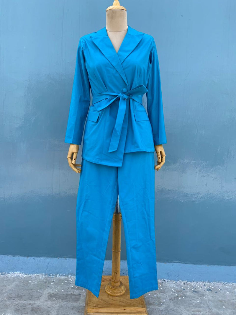 Turq Pant Suit