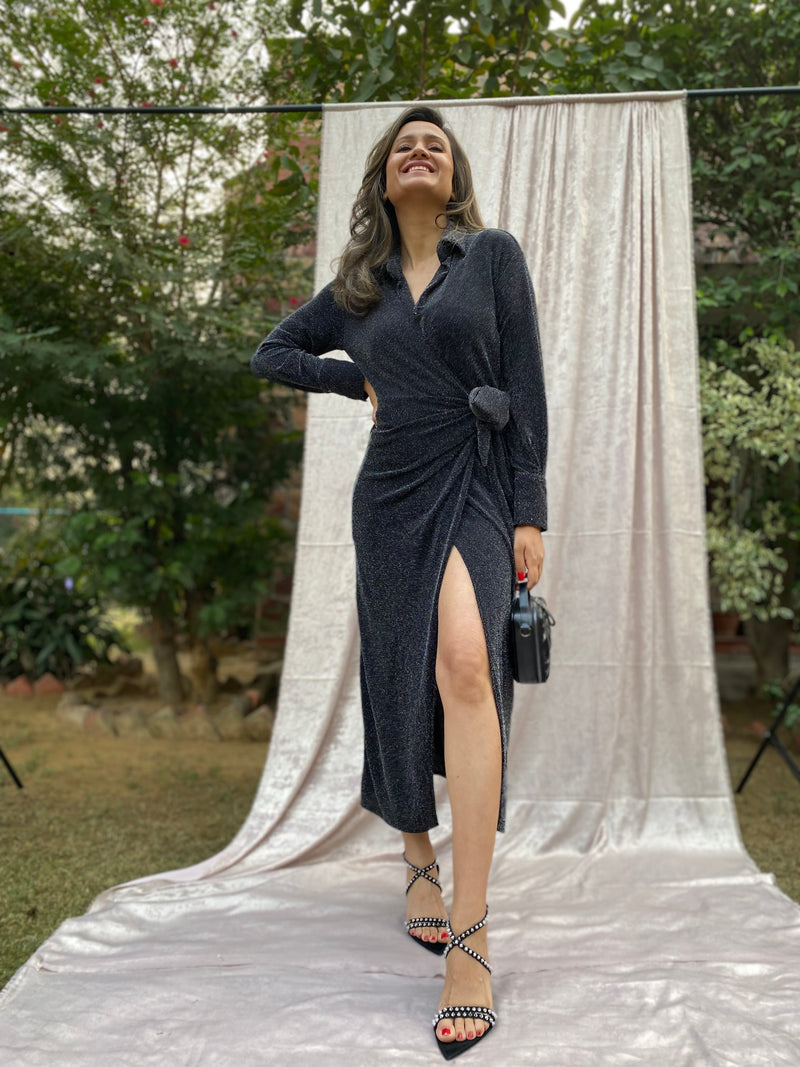 The Glitz Wrap-around Dress