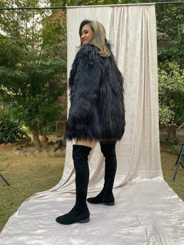 Faux Fur Overcoat