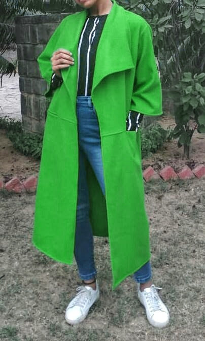 Bright Green Overcoat