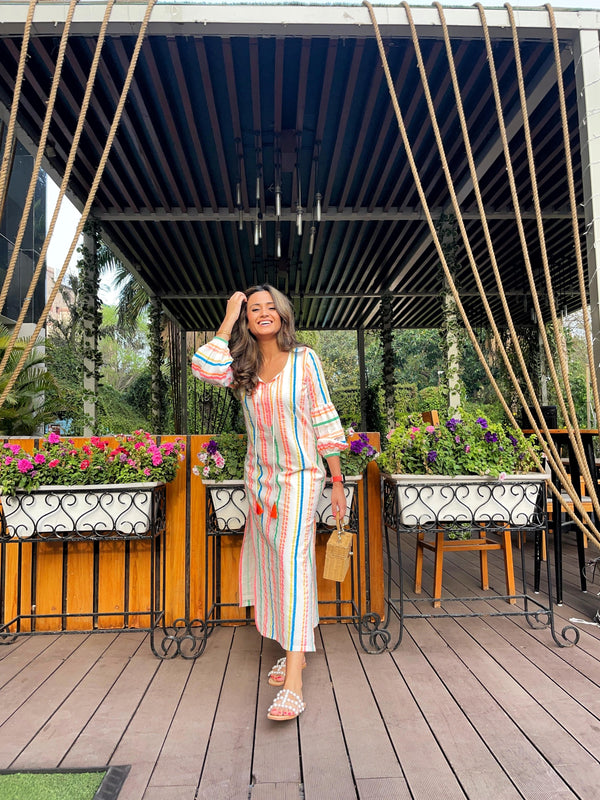 Mitali Wadhwa Cotton colorful kurta dress