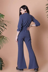 Mitaliwadhwa Bell Bottoms with a Matching Trench Jacket