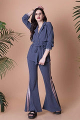 Mitaliwadhwa Bell Bottoms with a Matching Trench Pant Suit