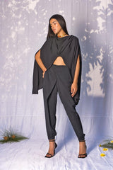 Mitaliwadhwa Black Pleats Set