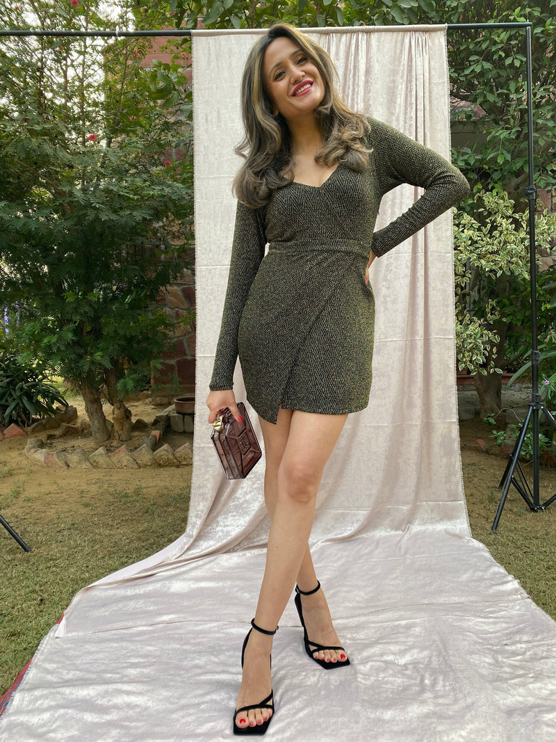 Mitaliwadhwa Black Short Dress