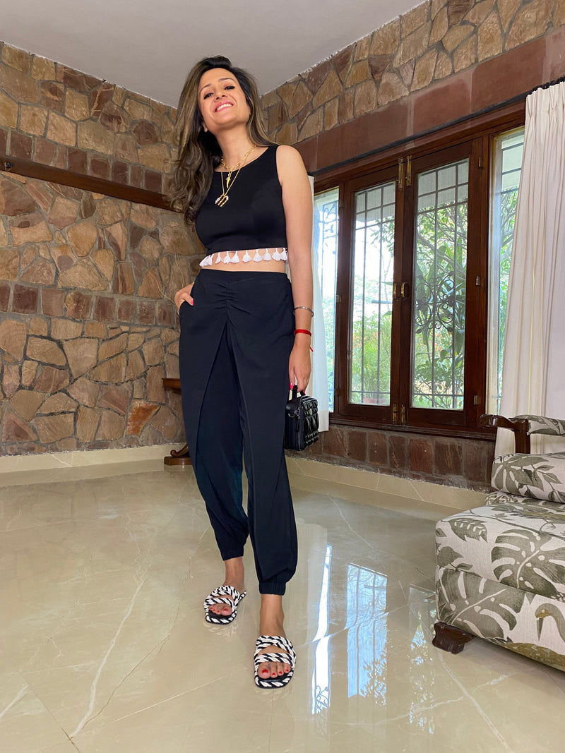 Mitaliwadhwa Black & White easy coord set