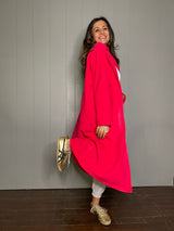 Mitaliwadhwa Blue and Pink fleece overcoat