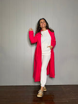 Mitaliwadhwa Blue and Pink fleece overcoat