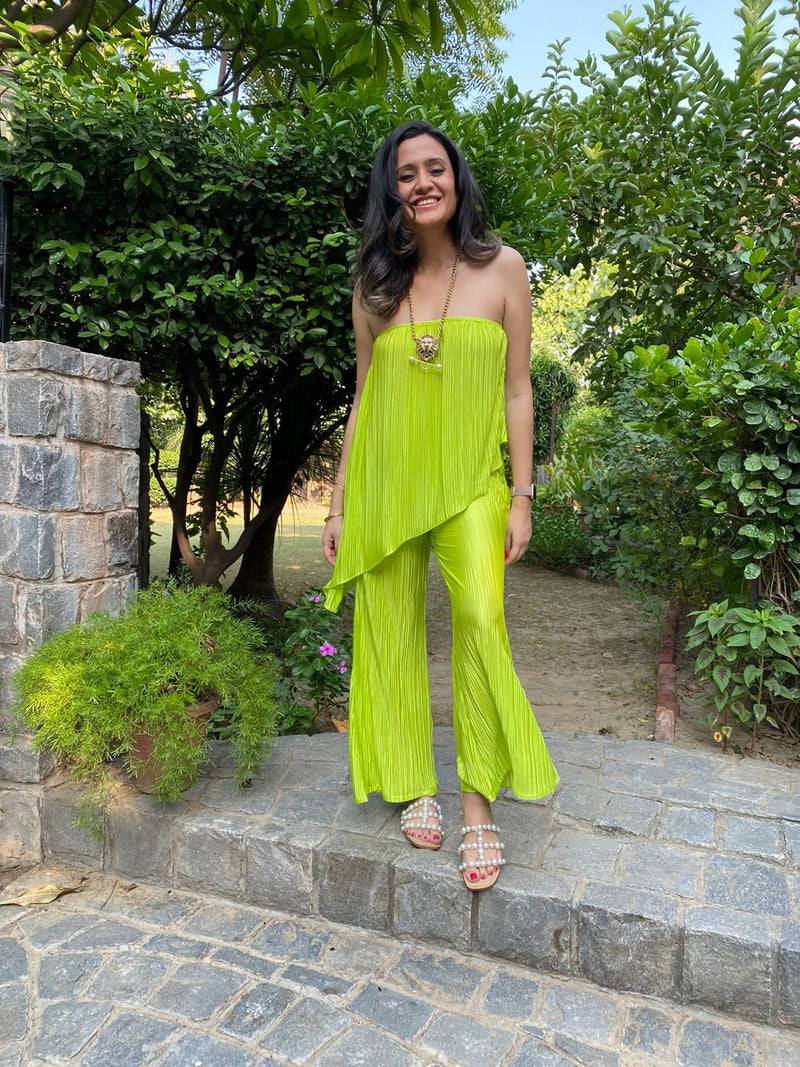 Mitaliwadhwa coordinate sets Neon Green Outfit