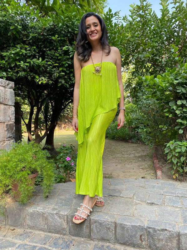 Mitaliwadhwa coordinate sets Neon Green Outfit