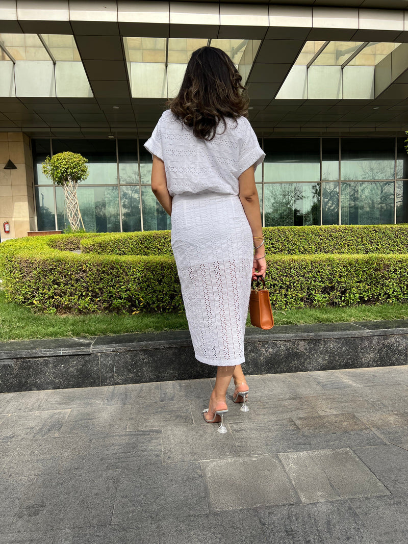 Mitaliwadhwa coordinate sets Scallop skirt set