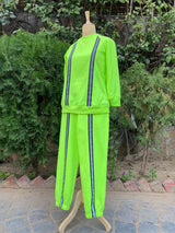 Mitaliwadhwa Cotton Knit Neon Fleece Sweatshirt Set