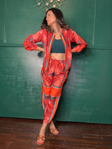 Mitaliwadhwa Exclusive Print bomber set