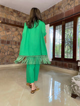 Mitaliwadhwa Green 3 pc Tassel Set