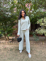 Mitaliwadhwa Mellow sky blue set