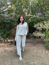 Mitaliwadhwa Mellow sky blue set