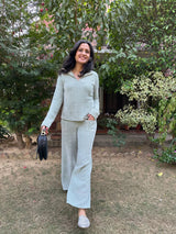 Mitaliwadhwa Mellow sky blue set