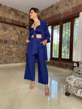 Mitaliwadhwa Navy Blue 3pc Set