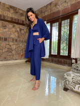 Mitaliwadhwa Navy Blue 3pc Set