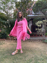 Mitaliwadhwa Pink 3 pc Tassel Set