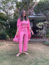 Mitaliwadhwa Pink 3 pc Tassel Set