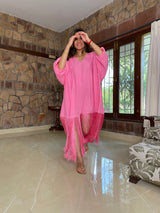 Mitaliwadhwa Pink dress with fringe