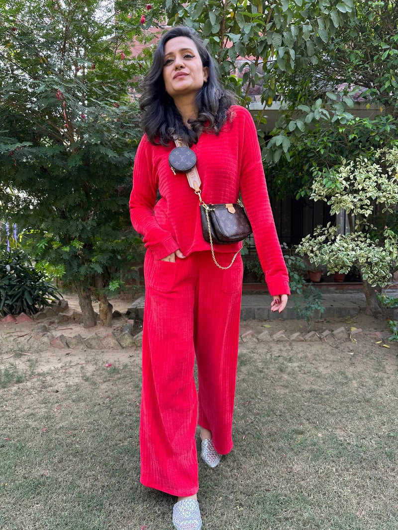 Mitaliwadhwa Red Coord Set