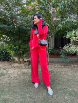 Mitaliwadhwa Red Coord Set